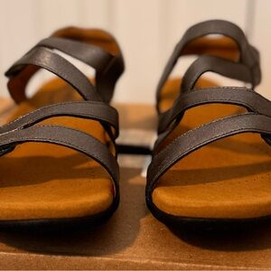 Taos Footwear Espresso Strappy Sandals